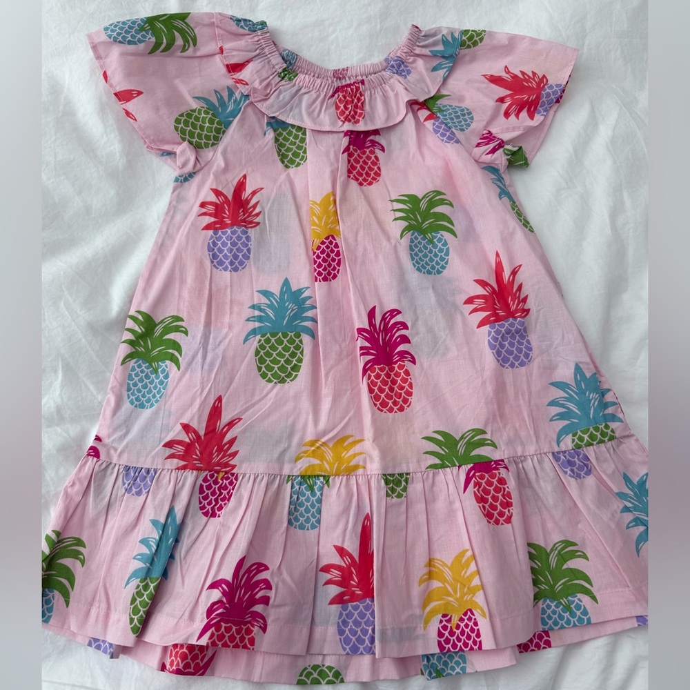 Mini Boden NWT Colorful Pineapple Print Dress